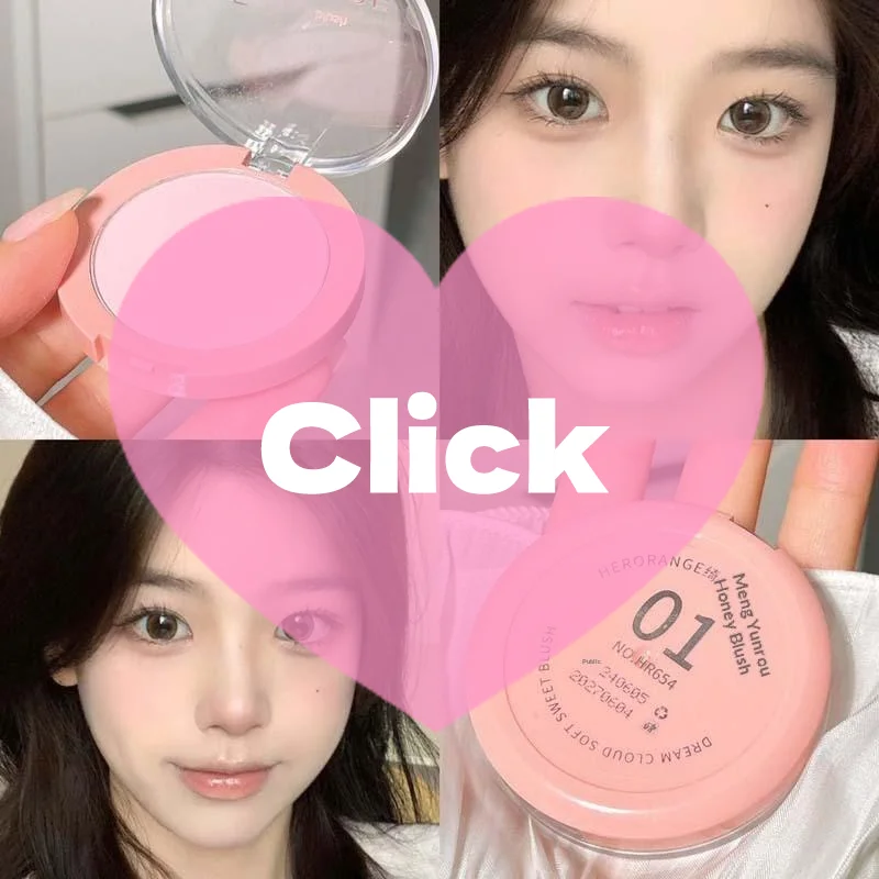 HERORANGE Monochroom Gezicht Blush Palette Langdurige Waterdichte Geperst Poeder Matte Blush Voor Contouren Wangen Reizen Cosmetica