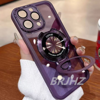 Luxury Magsafe Bracket Case For Oppo Reno 5 Reno5 6 7 Find X8 X7 X3 X5 X8s Pro Lite Ultra Magnetic Ring Stand Holder Clear Cover