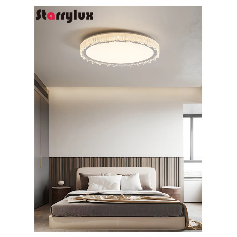 

Luxury Ceiling Light Modern Minimalist, Full Spectrum Bedroom Lamp for Living Room, Dimmable LED Light