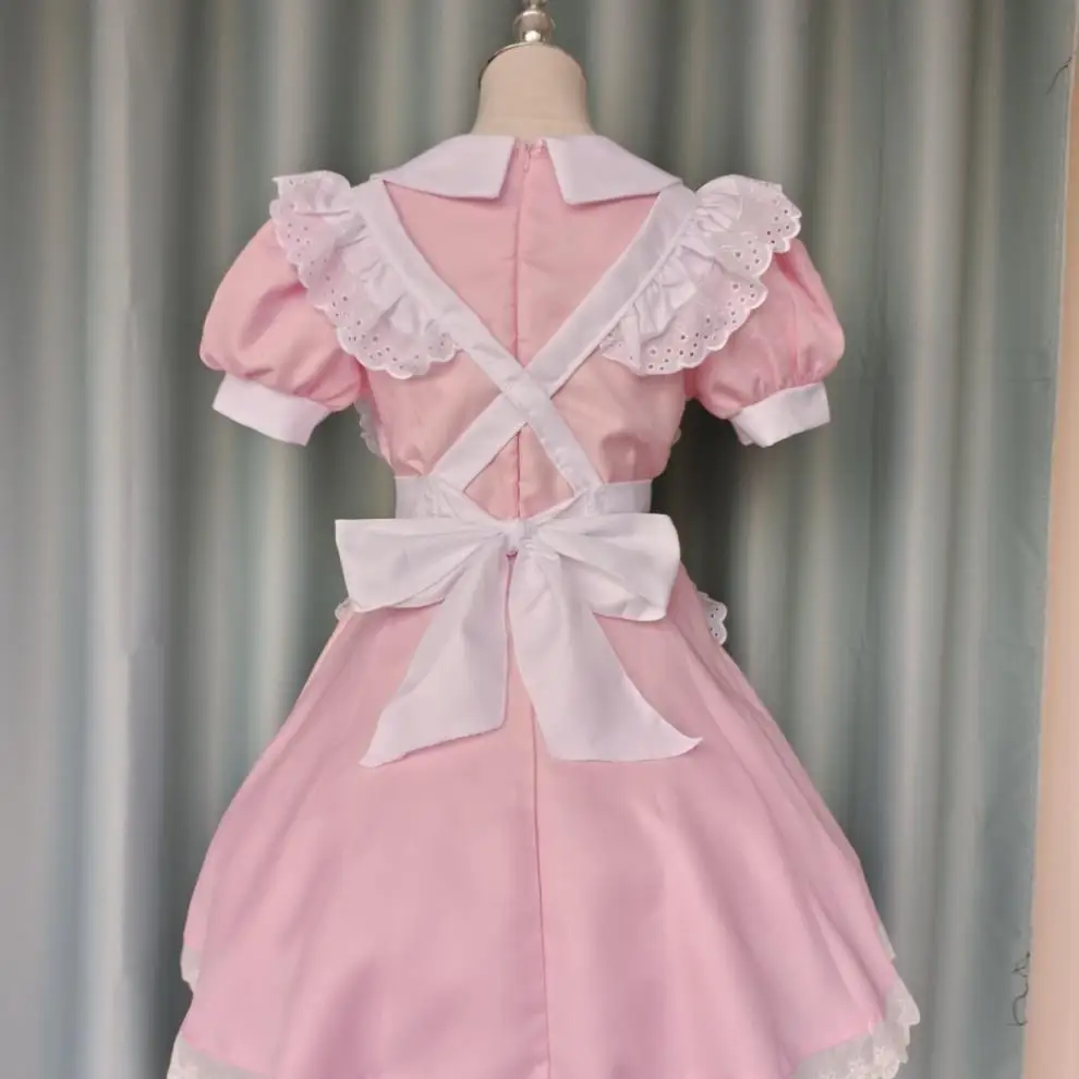 Magic girl small round cosplay maid coffee cos deer eye round,  flame  round maid anime costume