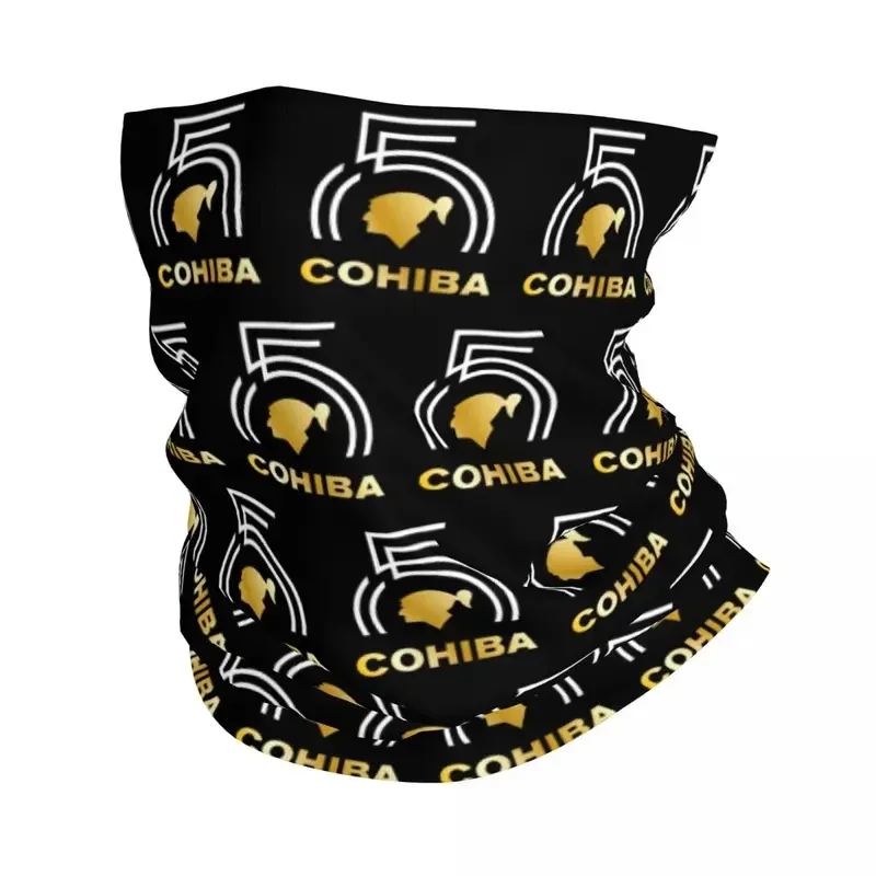 Cuban Cohiba Bandana Neck Gaiter UV Protection Face Scarf Cover Women Men Headband Tube Balaclava