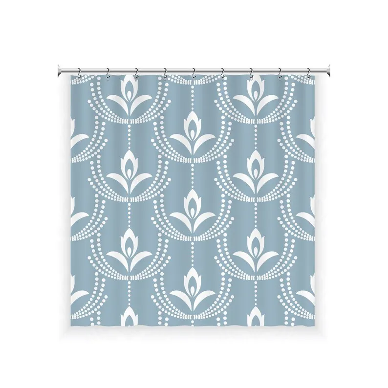 Vintage Pearls Shower Curtain with 12 Hooks Waterproof, Modern Bathroom Decor, Housewarming Gift