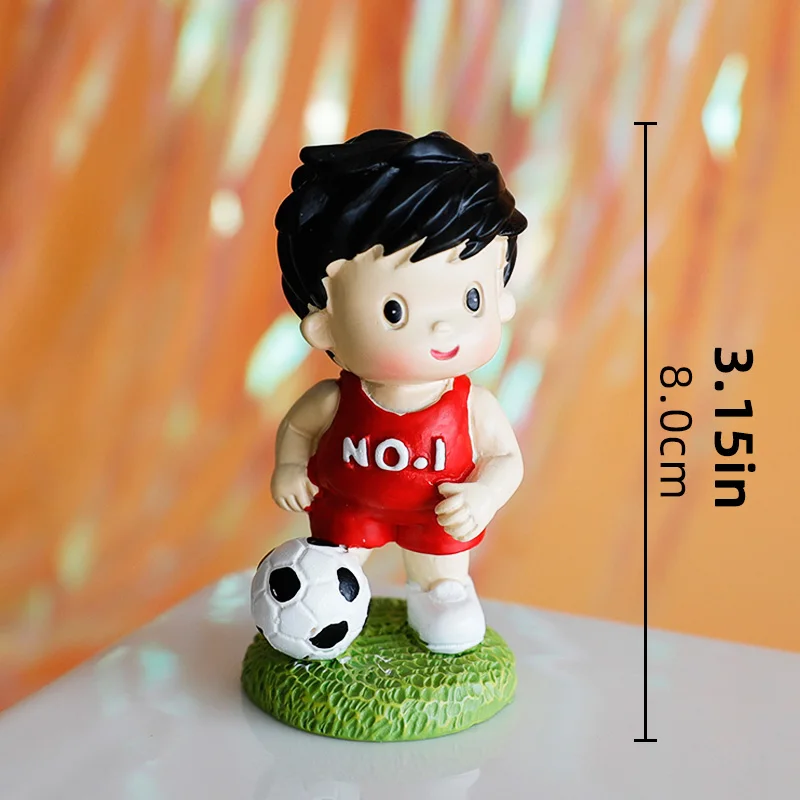 Fußball Junge Kuchen Dekoration Fußballplatz Spieler Puppe Cupcake Top Alles Gute zum Geburtstag Dekoration Sport Kinder Party Supplies – Detail 13