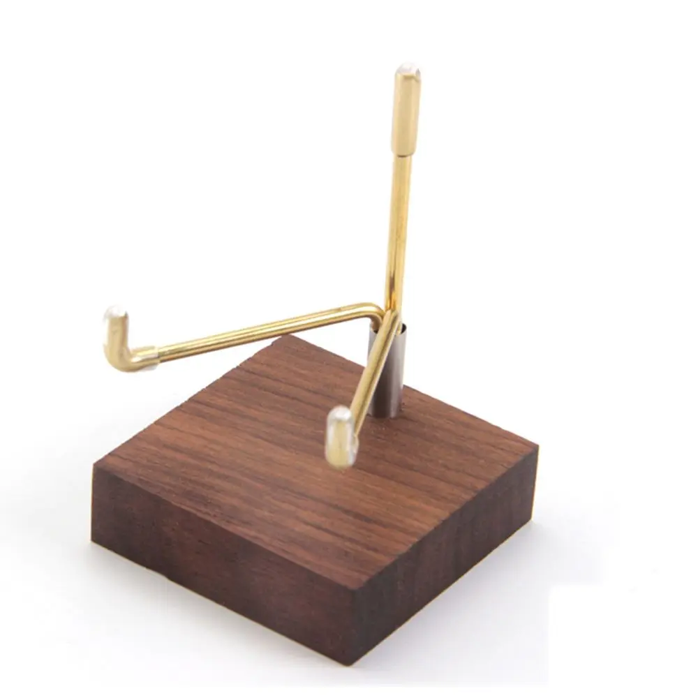 Base en noyer pour minéraux de cristal, décoration de la maison, Support en bois, présentoir, Support minéral