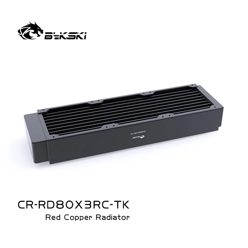 

Bykski High-performance 40mm Thick Copper Water Cooling Radiator Heat Dissipation for 80mm Fan 80/160/240/320mm CR-RD80X4RC-TK