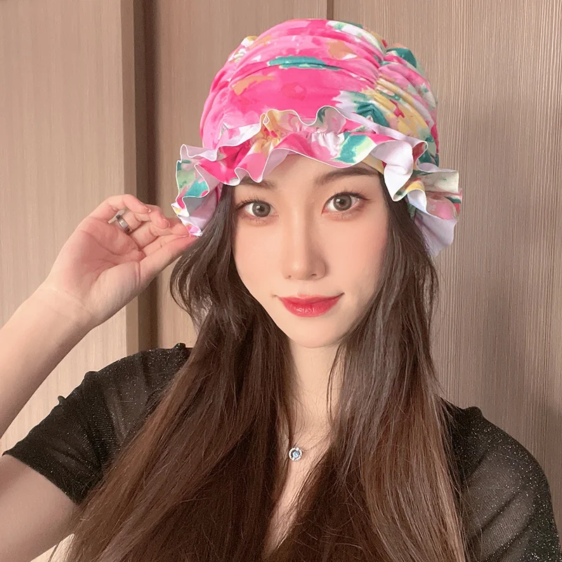 Letnie damskie damskie damskie modne stylowe nylonowe wygodne kapelusze czepek akcesoria wodoodporne Fishtail