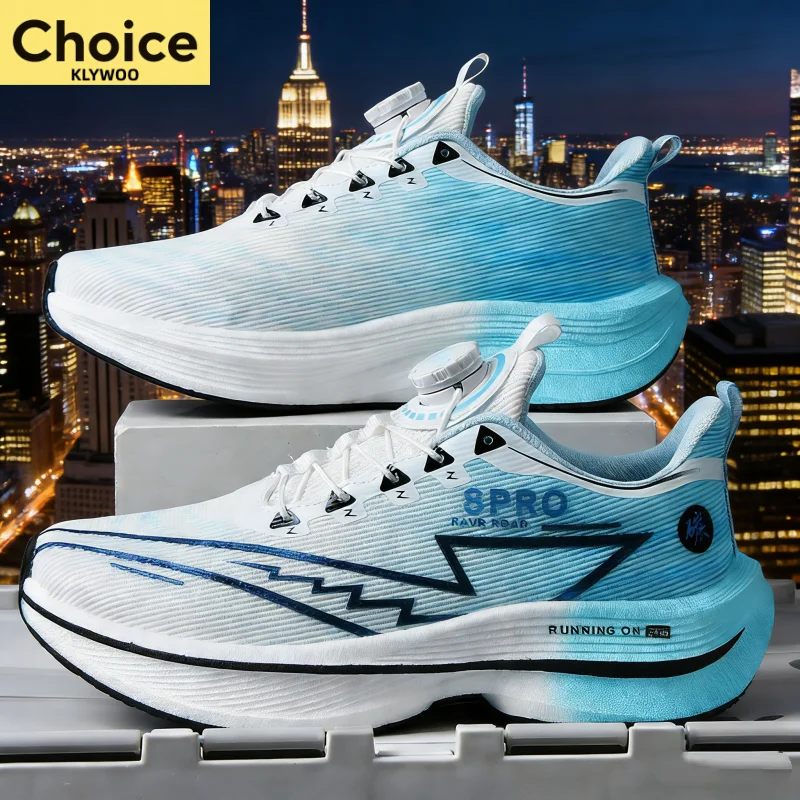 Running Shoes Carbon Board Speciality Marathon Men Sports Breathable Lightweight Women's Comfortable Athletic Nonskid Sneakers
