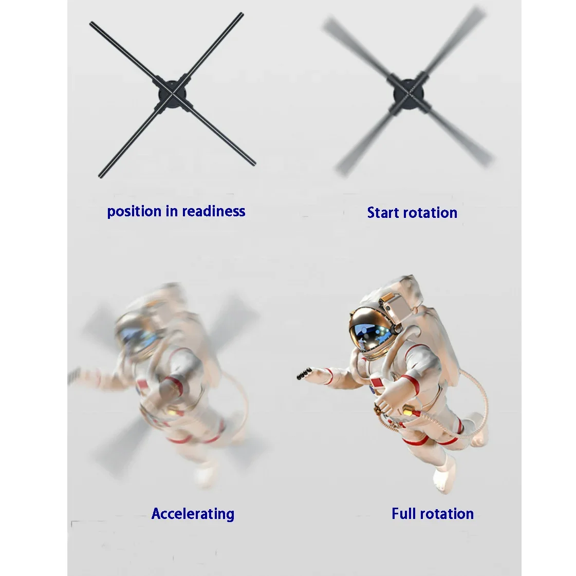 Best Seller 3D Advertising Display 3D Fan Holographic 3d Projector