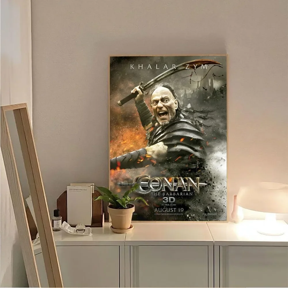 Conan The Barbarian Movie  Poster No Framed Poster Kraft Club Bar Paper Vintage Poster Wall Art Painting Bedroom Study Stickers