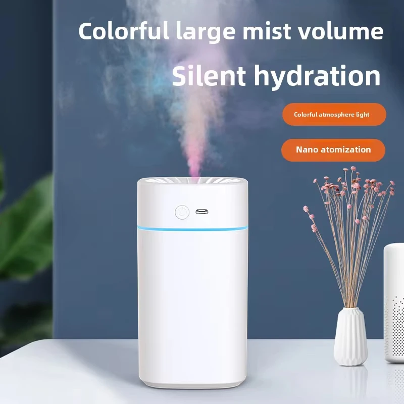 

Мини-увлажнитель, портативный домашний офис, настольный бесшумный большой туман, 2-скоростной аромадиффузор, зарядка через USB, автомобильный удобный увлажнитель воздуха