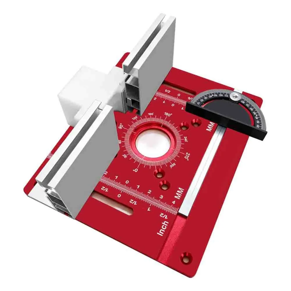 PHFU-Universal Aluminum Alloy Router Table Insert Plate, Mounting Plate For Woodworking Router & DIY Carpentry Projects