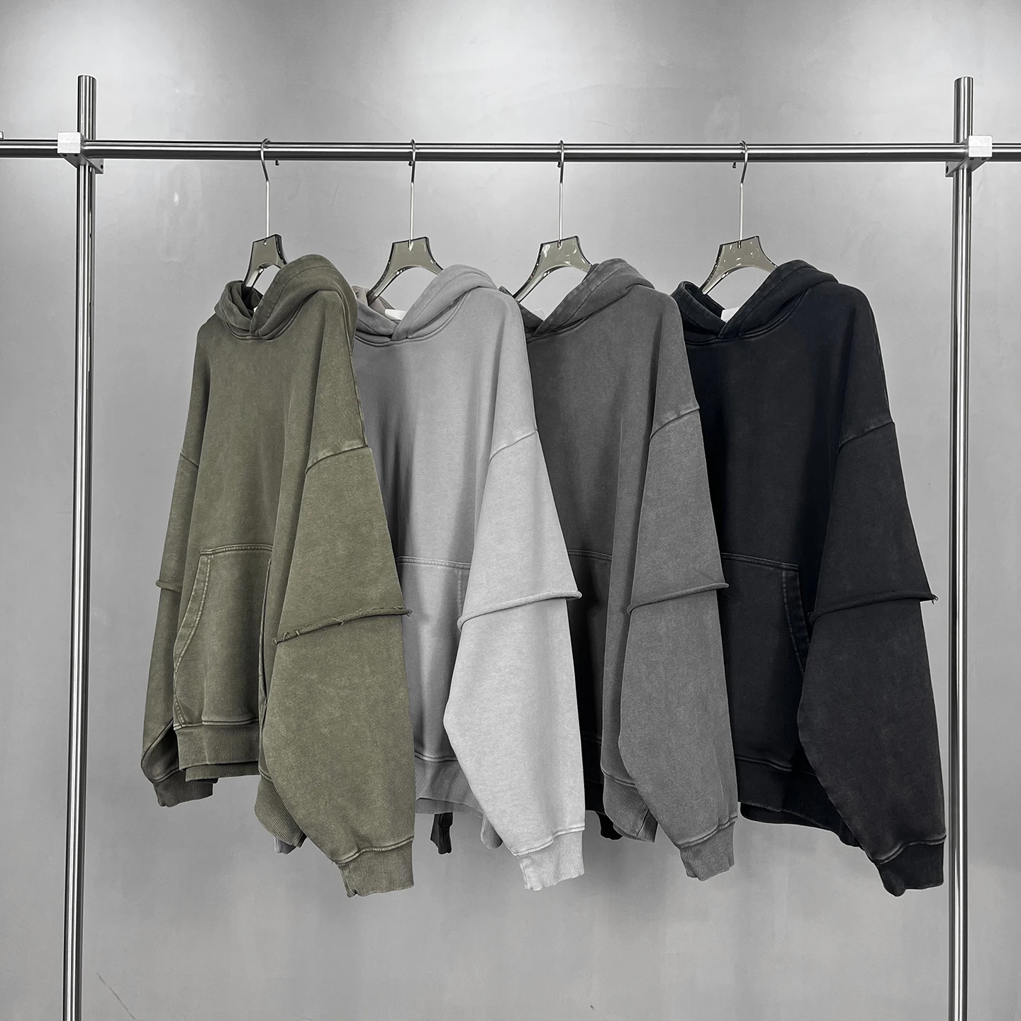 

Американский ретро-худи унисекс с длинным рукавом, свободного кроя, в стиле стритвир, винтажный комплект из двух предметов