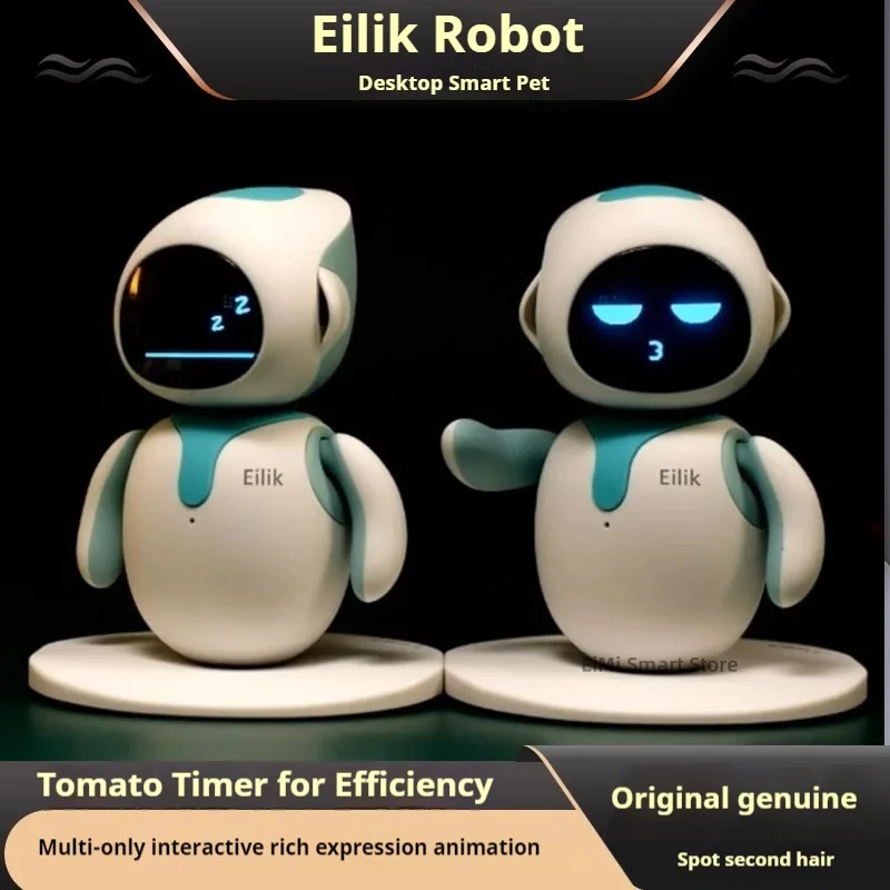 Original Eilik Smart Robot Electronic Automation Ai Robot Emotional Interaction Vocal Multiple Mode Cute Blue and Pink Gift