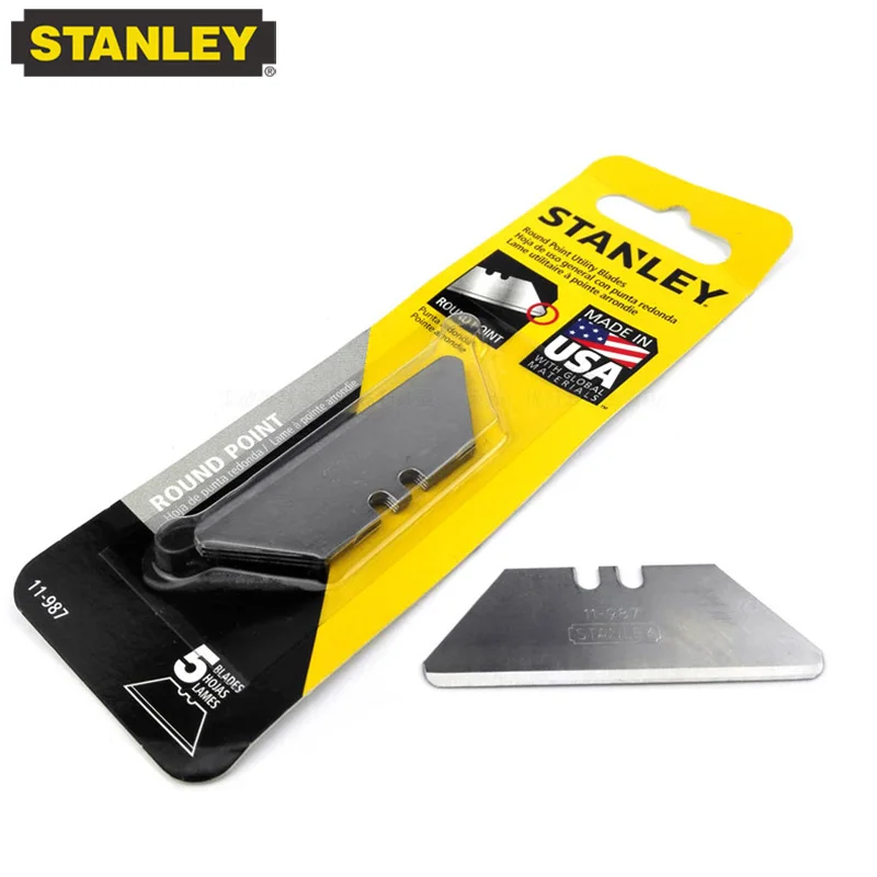 Stanley 11-98781 Lâmina de Corte de Cabeça Redonda Conjunto de Peças Art Wallpaper Knife Substituição Lâmina