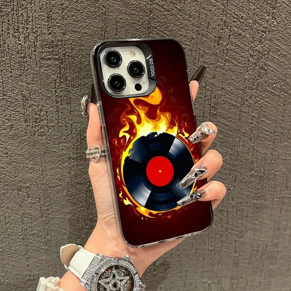 

Music themed design phone case suitable for iPhone 16 17 15 14 13 12 11 Pro/Max/Plus anti drop and shockproof back cover