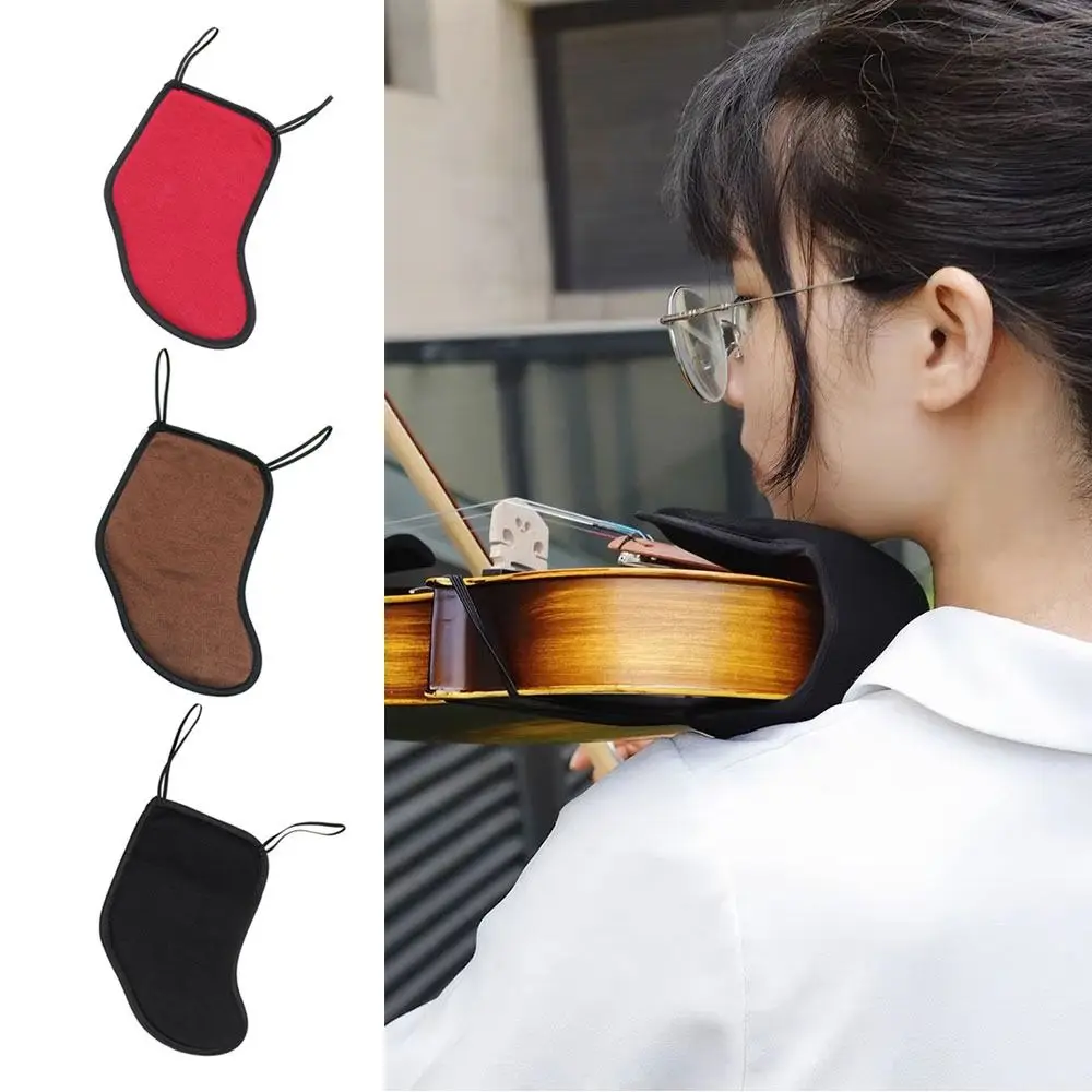 Cotton Violin Chin Shoulder Rest Pad Soft Sponge Cushion Accessories Violin Fiddle Cover Protector for 1/8 1/32 1/4 1/2 3/4 /4/4