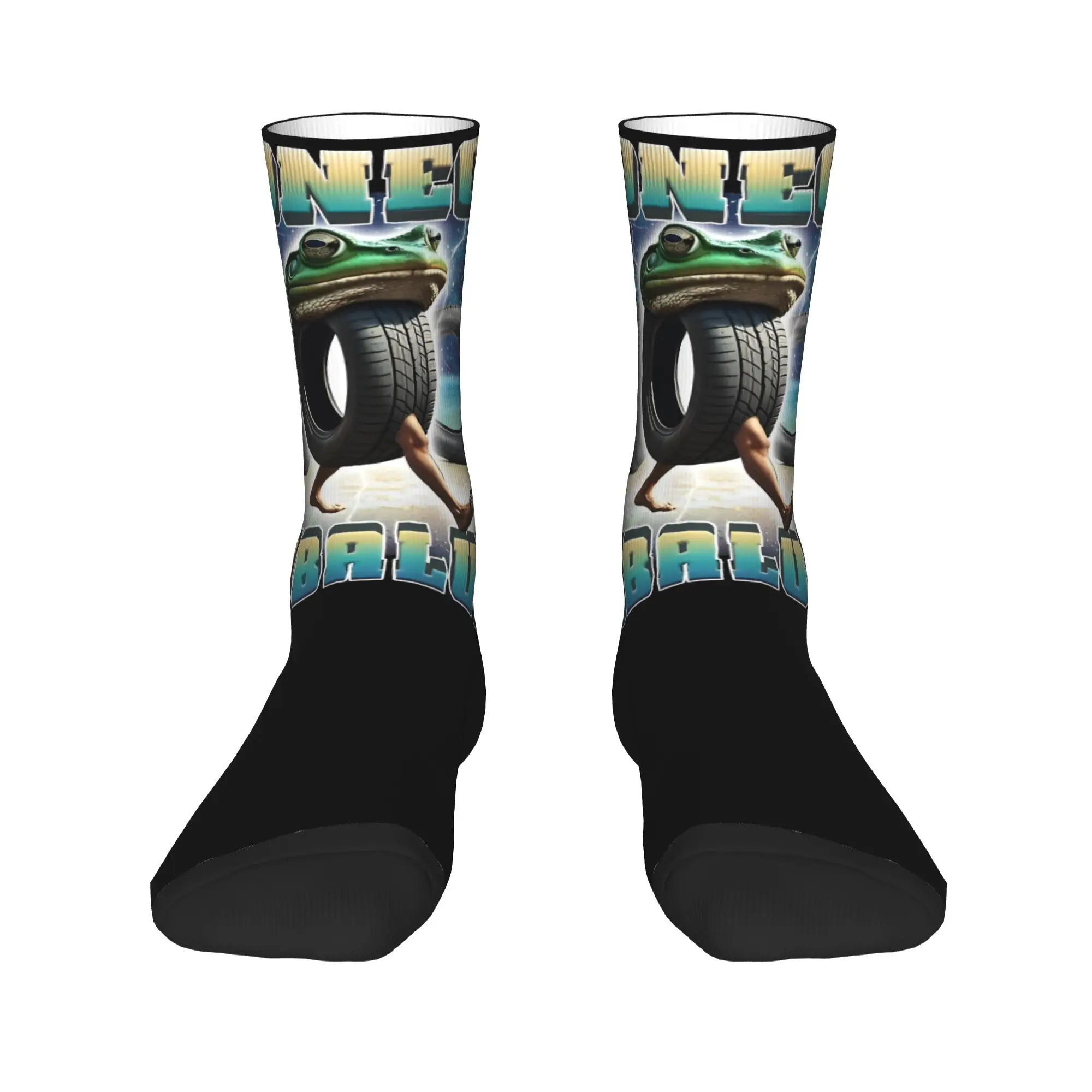 Boneca Ambalubu مضحك الإيطالية Brainrot ميمي الجوارب جوارب الشتاء المضادة للانزلاق الكبار الرجال الجوارب جودة الجري جوارب رياضية #2