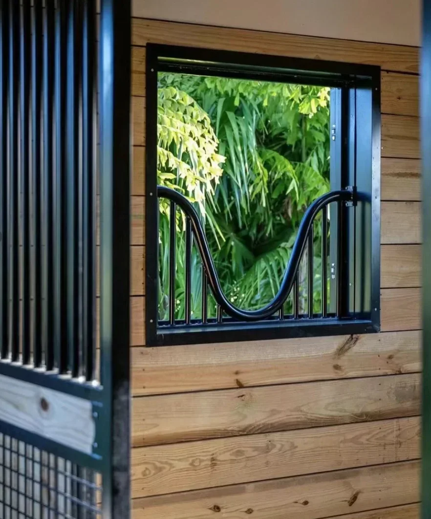 Very horse friendly stalls Good indoor use Easy to clean Bamboo wood insulation and warmth Premium look Horse Farms