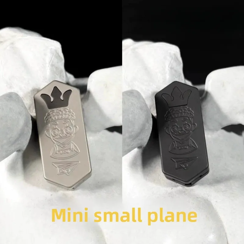 

Мини-самолет Zach MiniEDC, механическая металлическая черная технология, прямой нажимной палец, декомпрессионная карта, игрушка