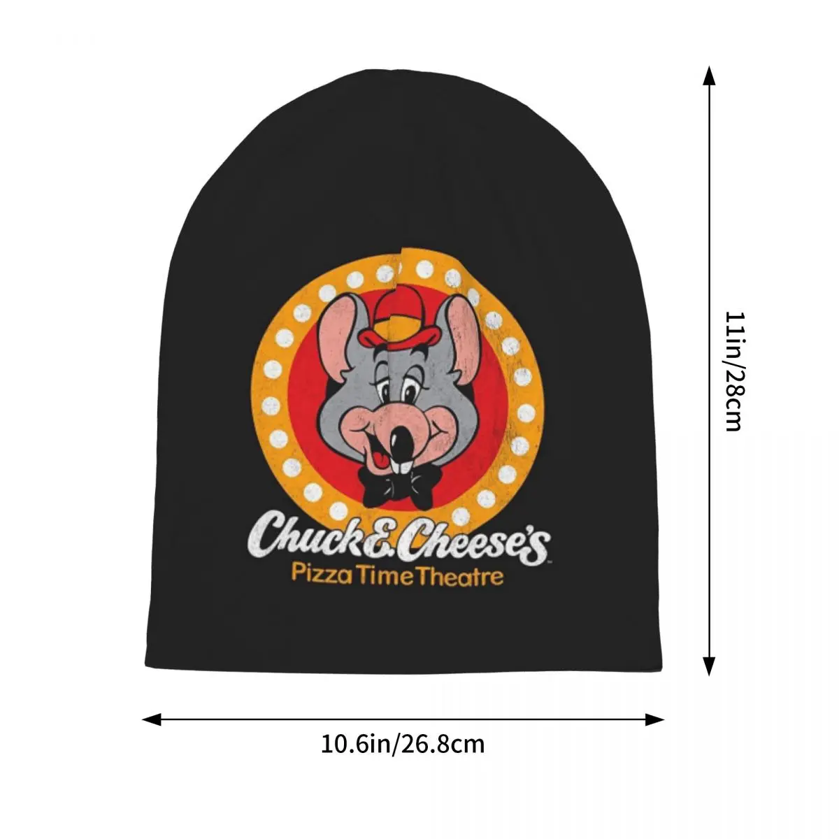 Chuck E Cheeses Pizza Time Theater  Men Women Adult Beanies Caps Knitted Bonnet Hat Warm Hip Hop Autumn Winter  Skullies Hats