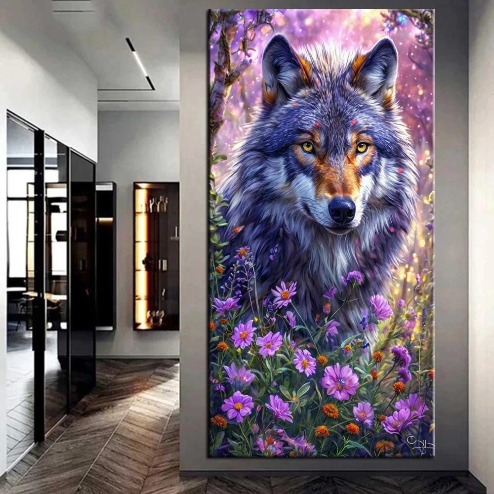 DIY Diamond Painting Cross Stitch Kit Wolf Eagle Lion Full Square Diamond Mosaic New Collection 2024 Home Decor Gift