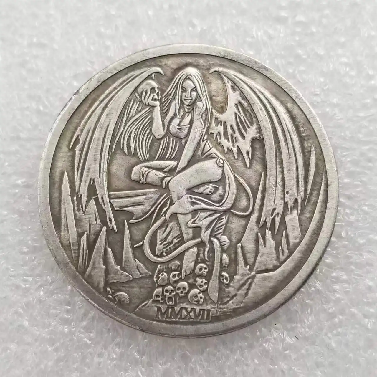 Hobo Nickel Lucky Angel Coin Ancient Skeleton Pirate Silver Coins Collectibles Commemorative Coin H4625