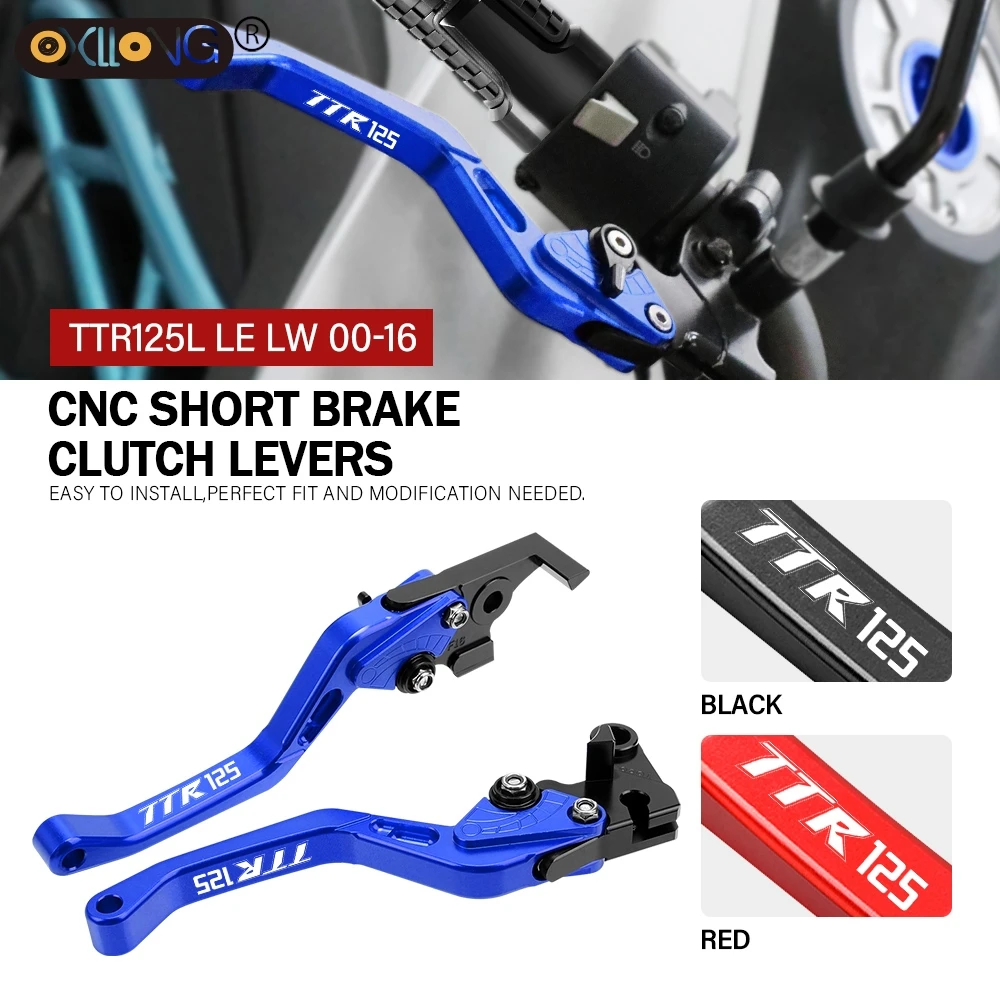 CNC Motorcycle Short Brake Clutch Levers For YAMAHA TTR125 L LE LW 2000 2005 2006 2007 2008 2009 2010 2011 2012 2013 2014 -16