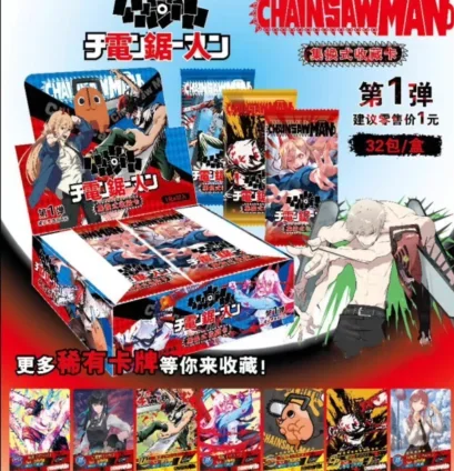 Chainsaw Man Collection Card Booster Box Popular Many Models Super Popular Protagonist Card Table Playing Game Board Cards