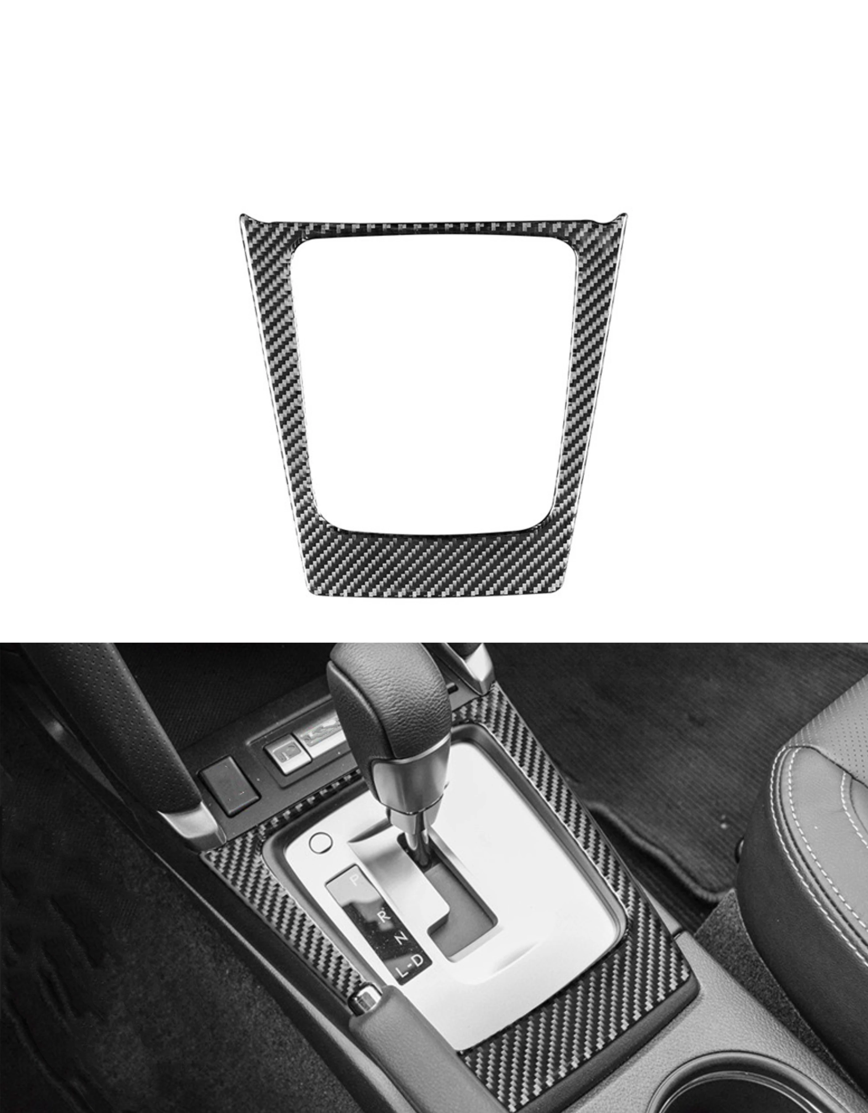 Car Interior Gear Shift Panel Cover Trim for Subaru Forester 2013 2014 2015 2016 2017 2018  Carbon Fiber