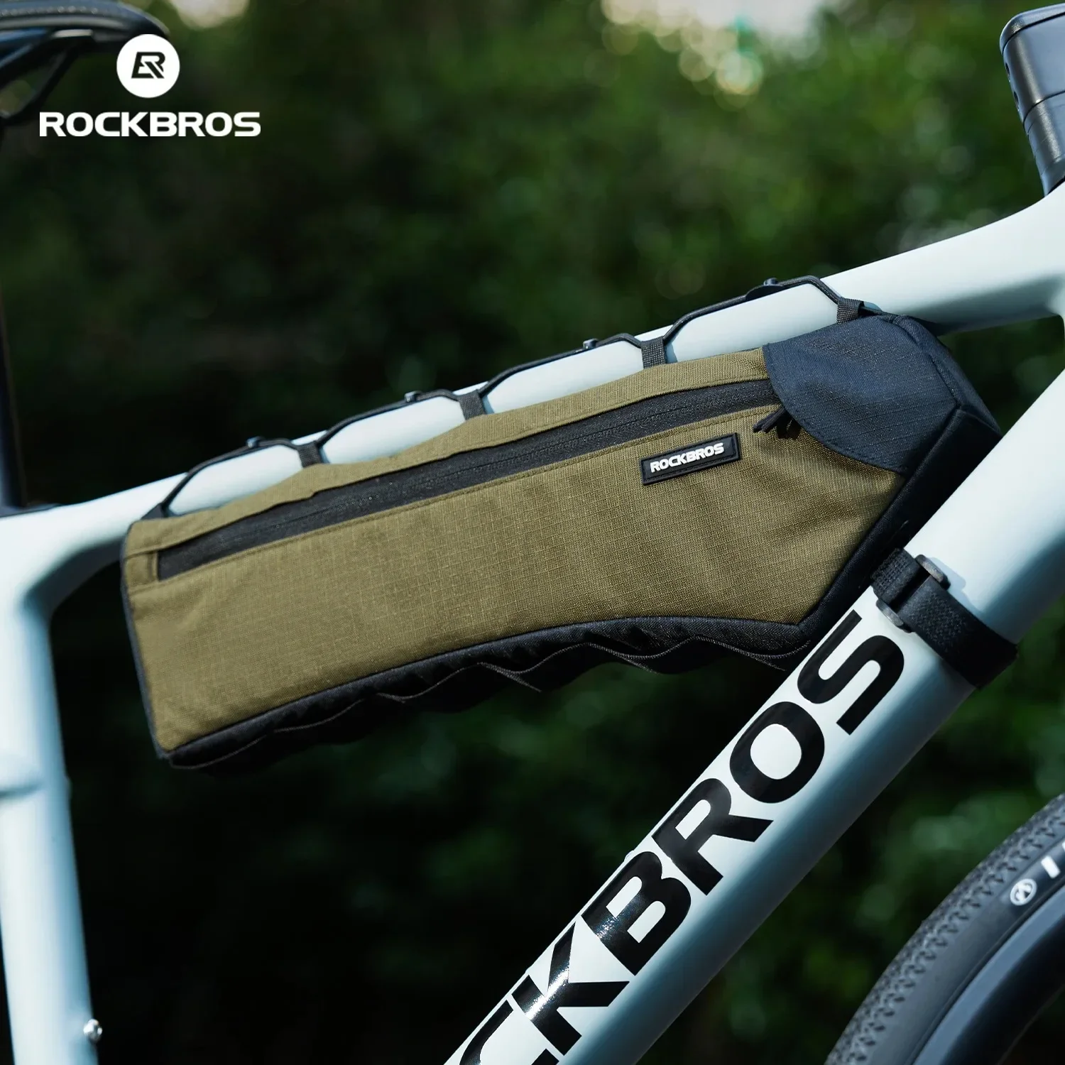 

ROCKBROS Bike Bag Front Beam Support Triangle Top Tube Bag MTB Road Cycling Large Capacity Travel Storage Pack Bike Accessories