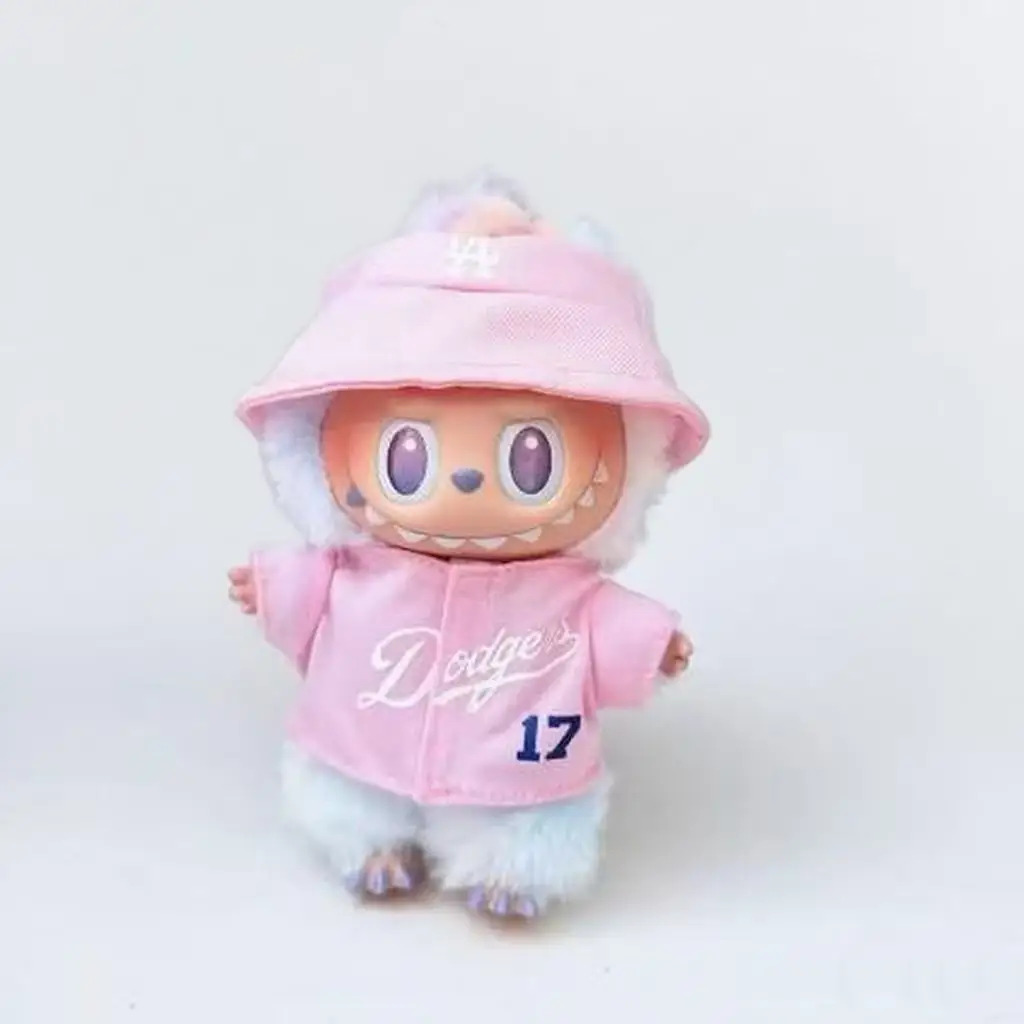 

Labubu Doll Clothes 15/17cm Labubu Clothes Sitting Party Baseball Clothes Children'S Diy Doll Accessories Gift