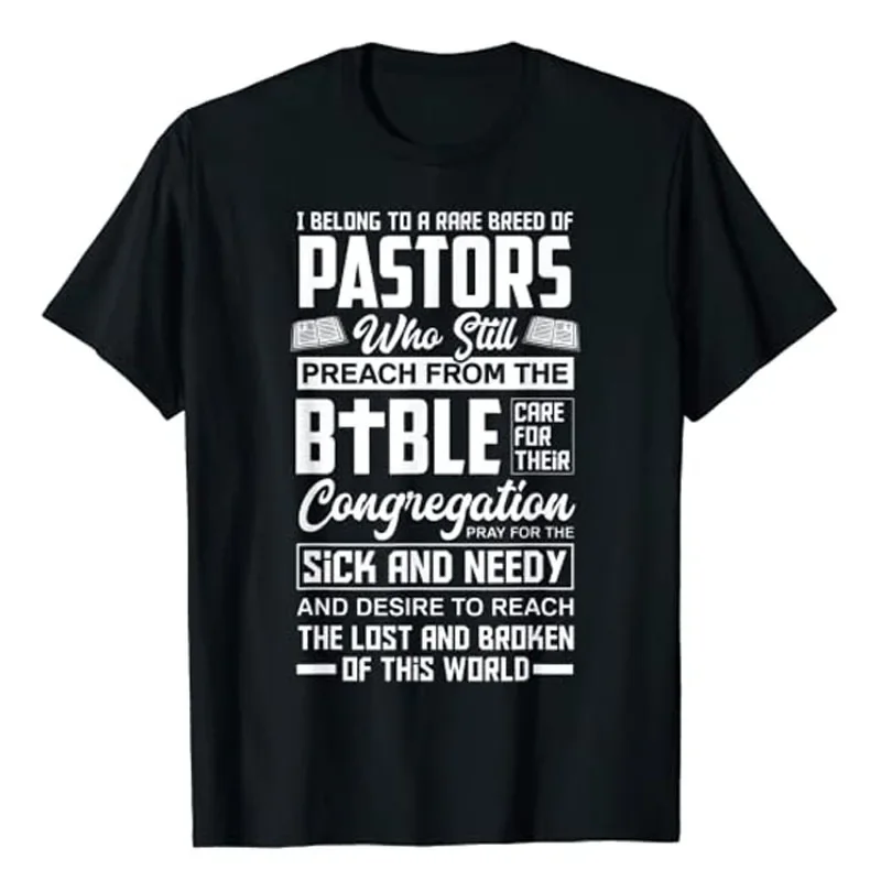 I Belong To A Rare Breed of Pastors Minister Clergy Pastor T-Shirt Funny Jesus Christ Faith God Christian Tee Top Graphic Outfit