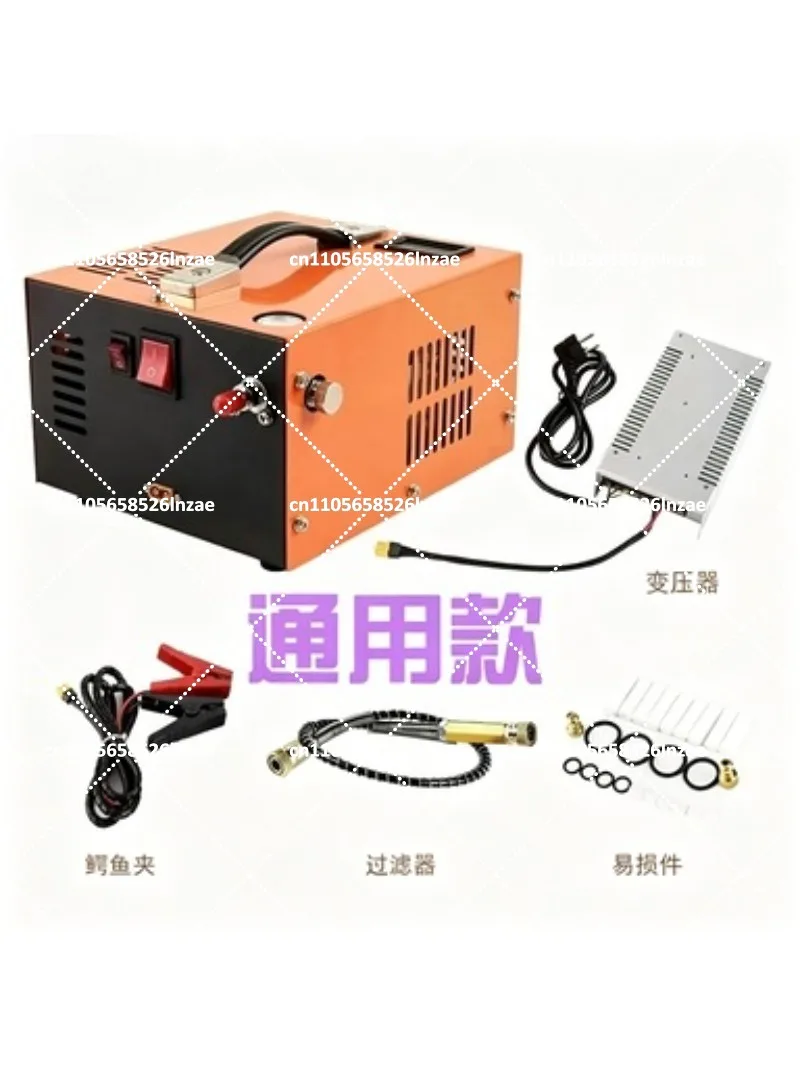 4500psi Air Compressor 12V DC LED Display, 30MPa 300bar PCP Pump with Small Filter for Car Tire Inflation view 3