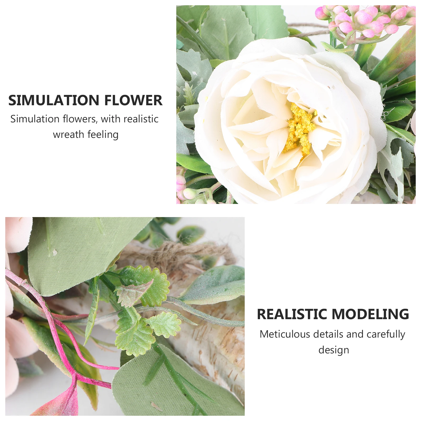 

Nordic Style Wall Hanging Flowers Vintage Decor Peony Dry Branch Decoration Fake Flower Art Retro Room Banquet