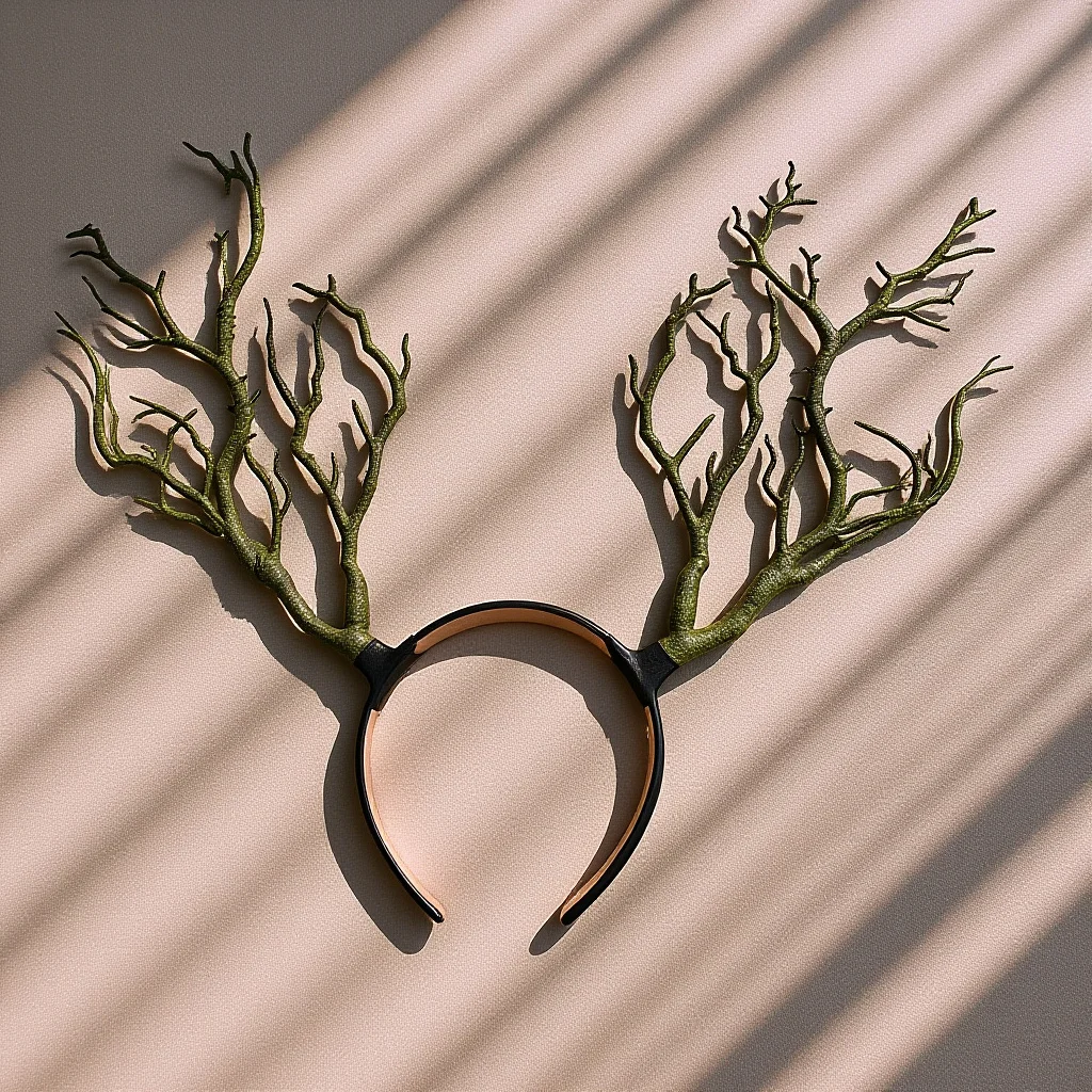 طوق شعر على شكل قرن ساحرة، أغطية رأس للهالوين خفيفة الوزن للنساء، إكسسوار للحفلات التنكرية، غطاء رأس فرعي، ملابس شعر عصرية