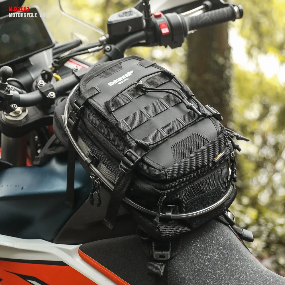 

Rhinowalk Motorcycle 9 Liter Tank Bag Mechanic Series Universal Adventure Fuel Tank Pack Fits Most Enduro Dual Sport Bikes