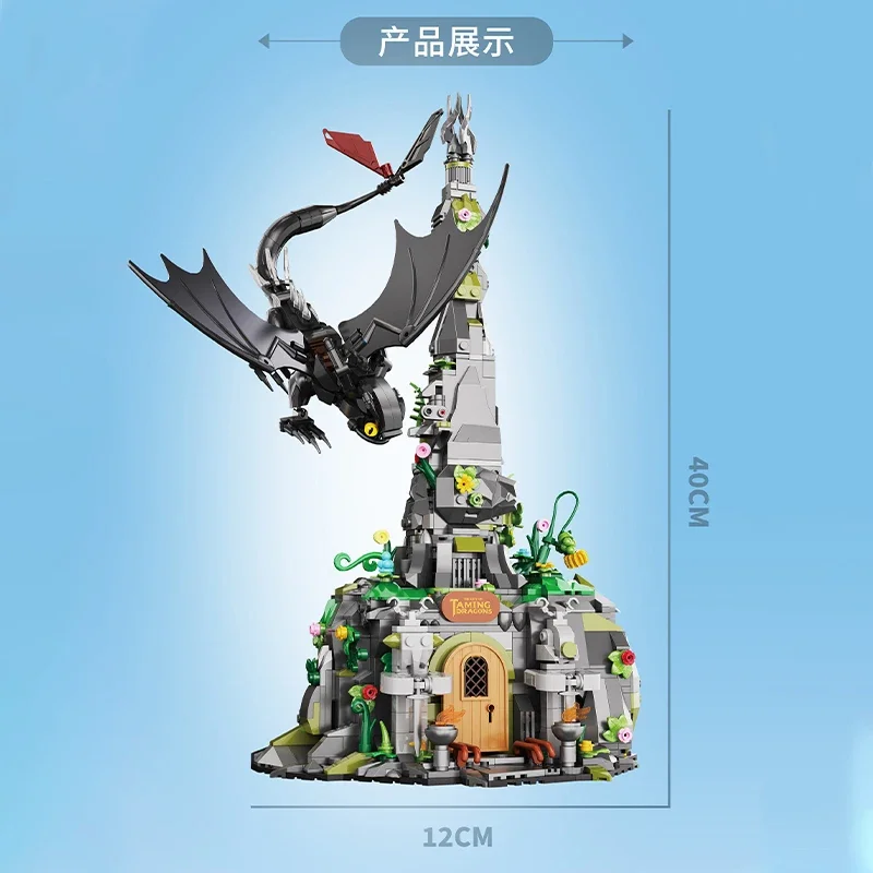 Nuevo bloque de construcción de la serie de películas Shadow Dragon, MOC The City Street View, juguetes de ladrillos de dragones domingos, para niños, regalos de vacaciones