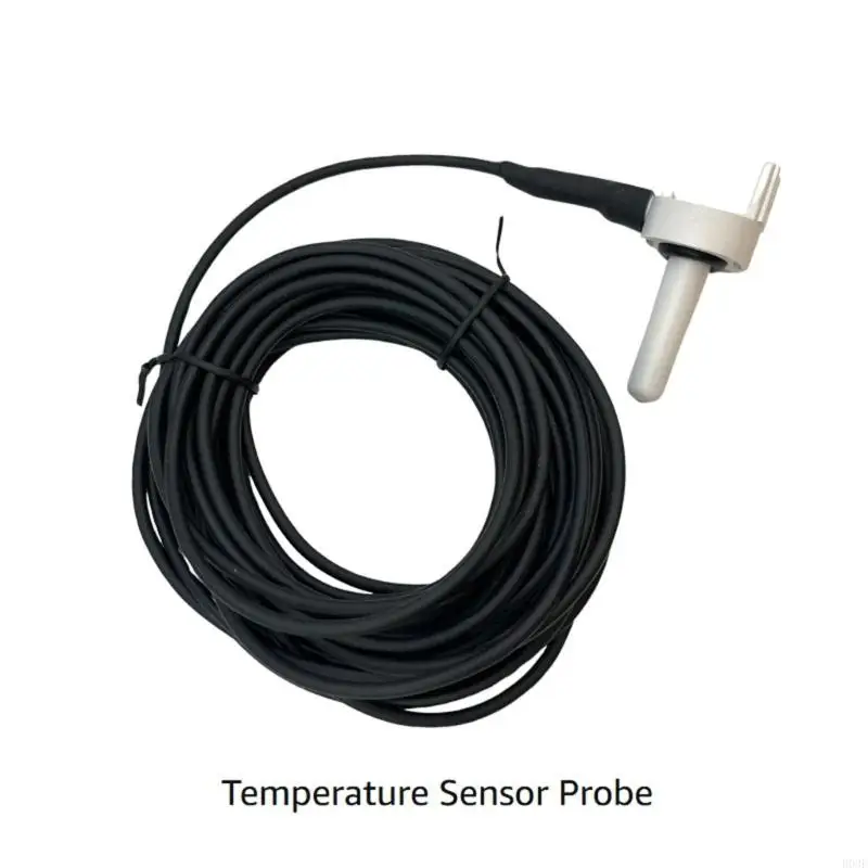Pool Spa Temperature Probe with 20 Foot Cable, Replacement Probe with Mounting Collar for Water Air Solar Monitoring B03E