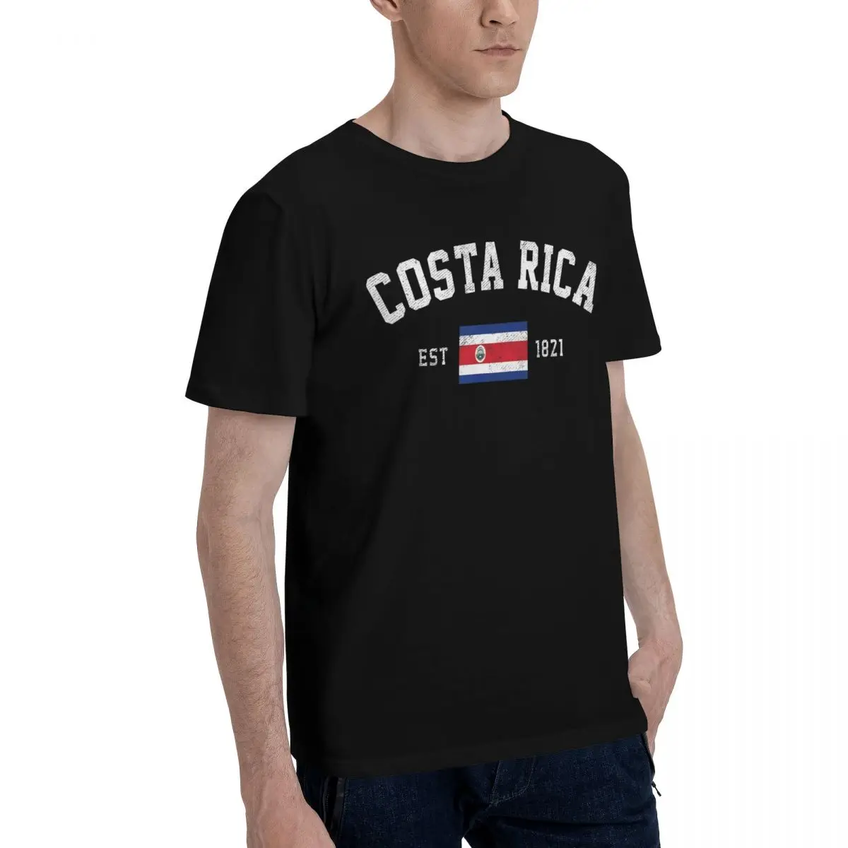 Costa Rica Flag Tee Movement Tees Travel Kemp Funny Top quality Eur Size