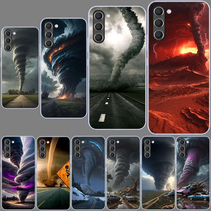 Roaring Tornado Phone Case for Samsung A54 A14 A24 A34 5G Galaxy A02S A03S A04S A12 A22 A32 A52 A72 A13 A23 A33 A53 A73 A42 Cove