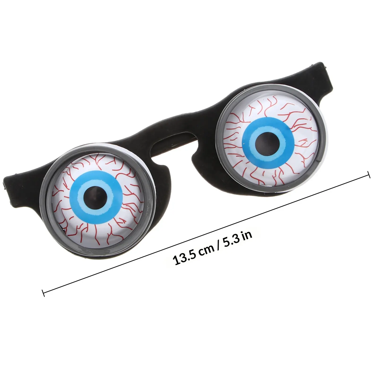 Horror Eyeball Glasses Spring Moving Fake Eyes Funny Prank For Halloween Party Costume Gag Gift Accessory