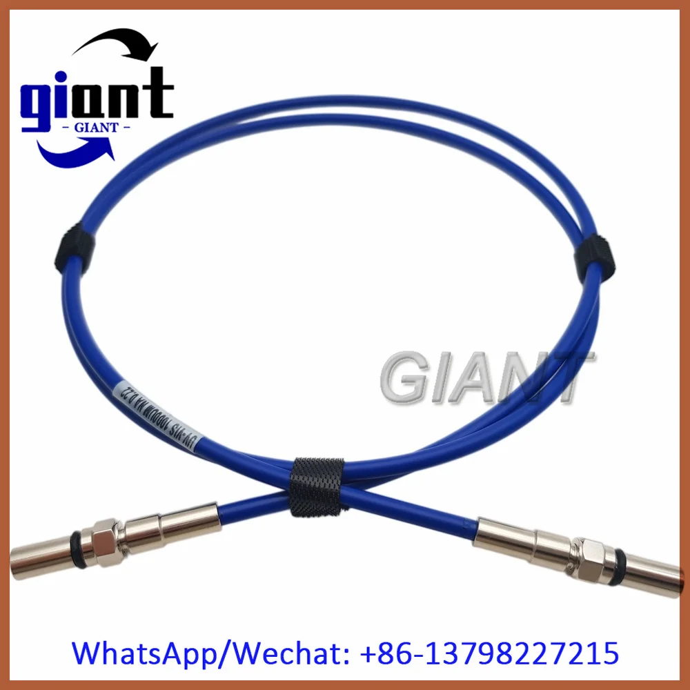 Silica Core Metal Ferrule Simplex(VIS 200-1200nm,~0.22NA),1M,SMA905-SMA905 1000u 4.0mm Blue Armored Fiber Optic Patch Cord