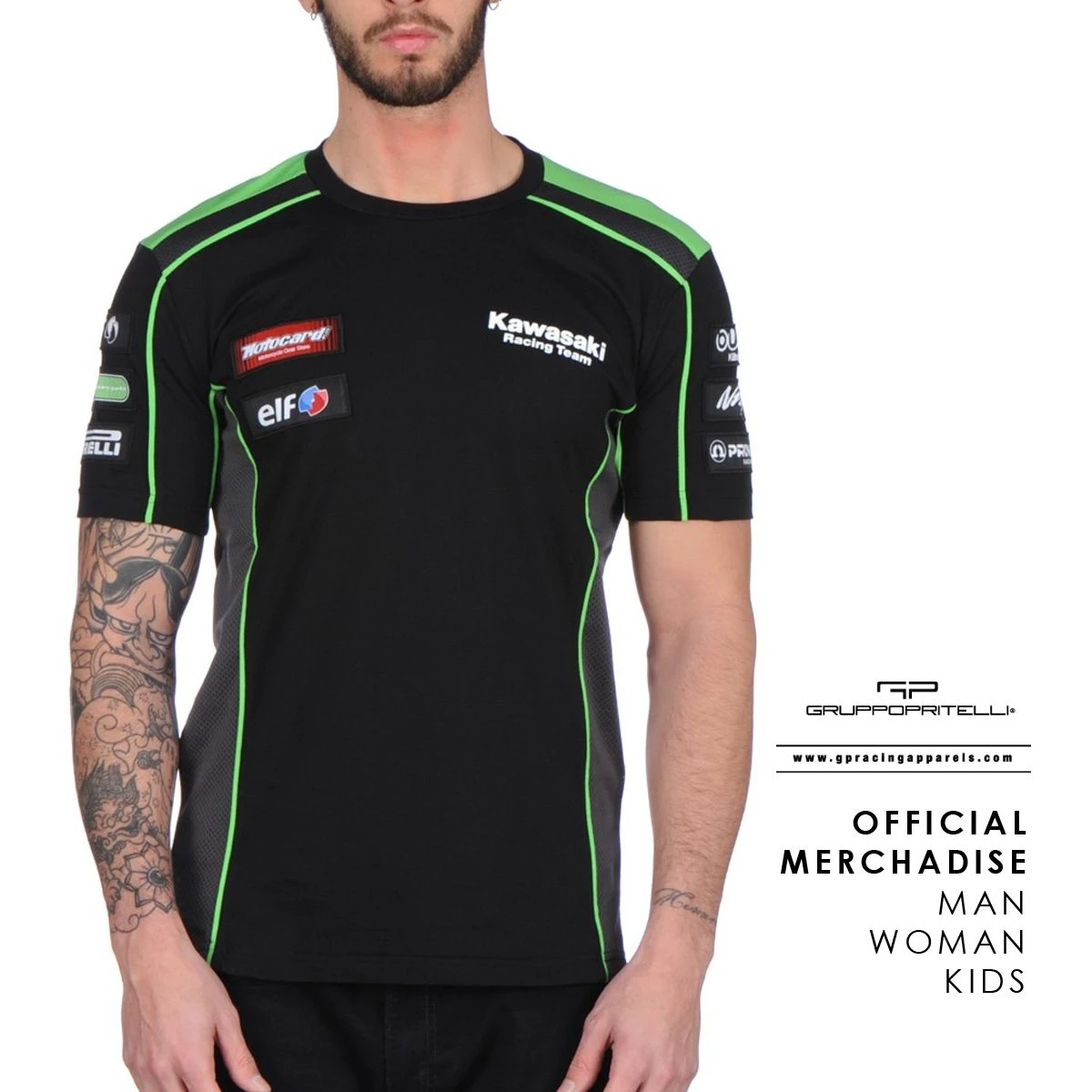 

2024 KRT Kawasaki T-shirt Newest Outdoor Jersey Summer Classic Tee Adults Loose Exercise Motorcycle Jersey