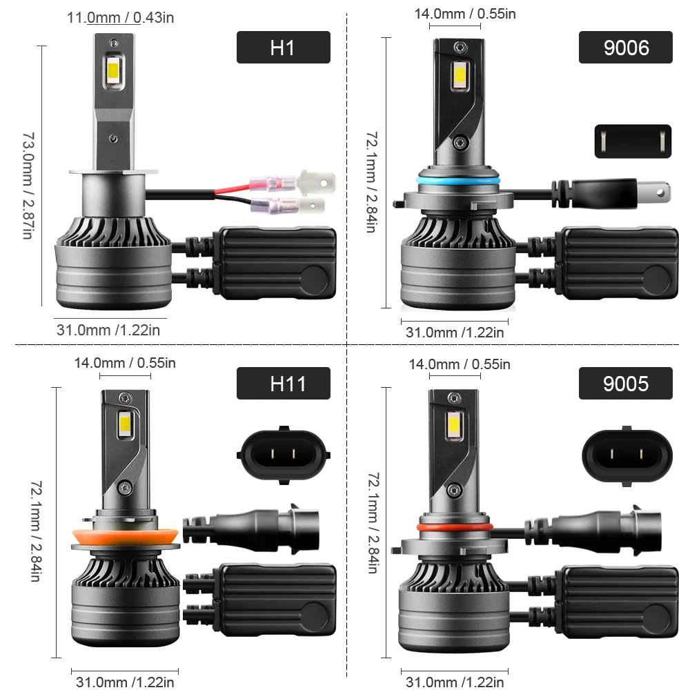 9005 Led High Power 250W Chip CSP HB3 H11 Led Headlight 9006 HB4 H8 H9 30000LM Auto Lamp 6000K with Fast Speed Cooling Fan Drive