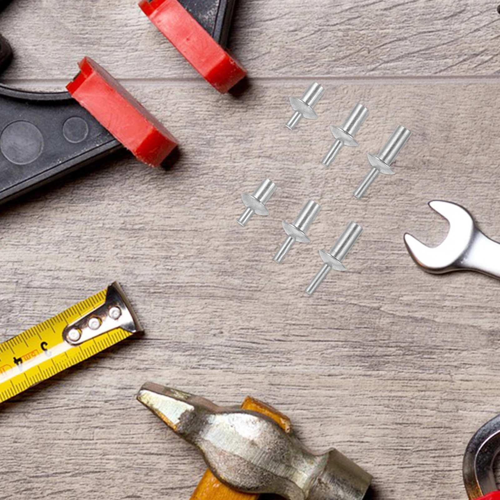 Zestaw nitów z rdzeniem aluminiowym 130 szt., nitonakrętki z łbem do lutowania, technologia nitowania, ulepszony mechanizm rozprężny do użytku domowego.