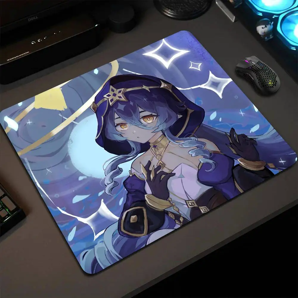 Layla Genshin Impact Mouse Pad 22X18 Square Computer Accessories Office Game Table Mats Rubber Anti-slip Mousepads