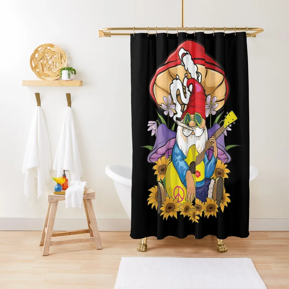 

Hippy Gnome Shower Curtain Shower For Bathroom Set For Bathroom Waterproof Fabric Bathroom Accessories Curtain