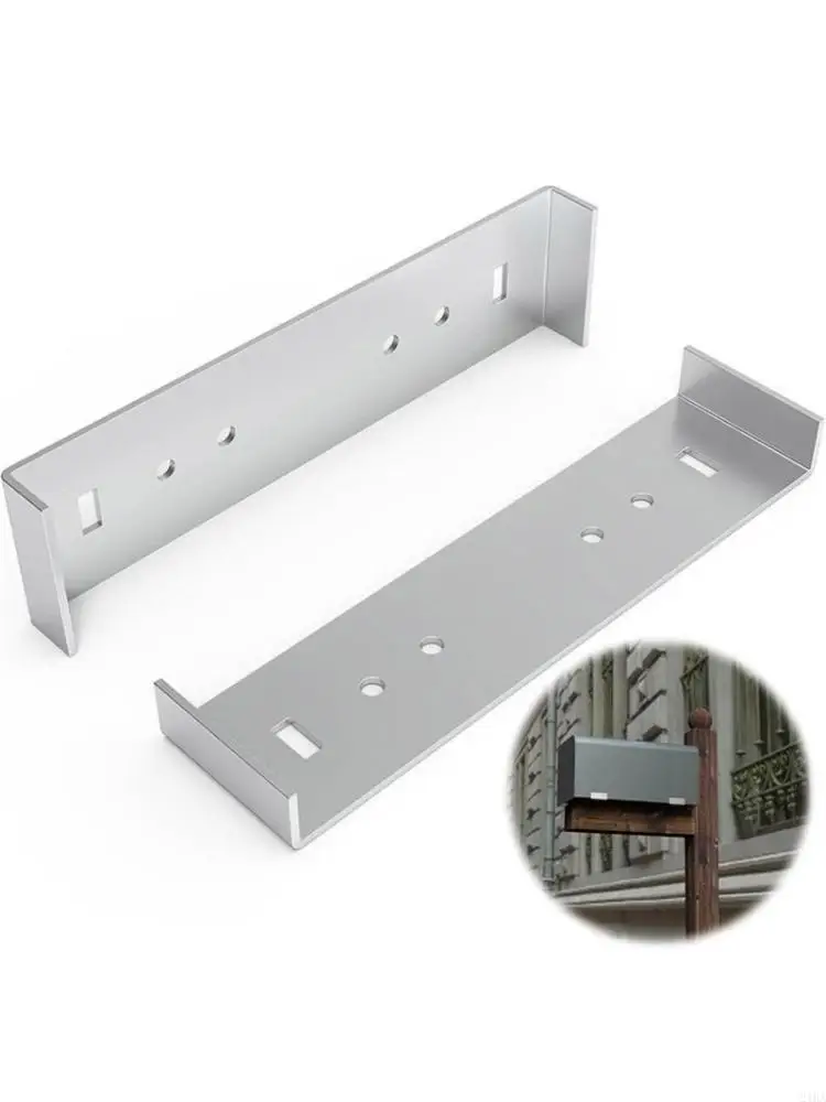 2Piece Aluminum Mailbox Support Holder Rack Stands, Heavy Duty Designs Ensures Firm and Mailboxes Against Tilting