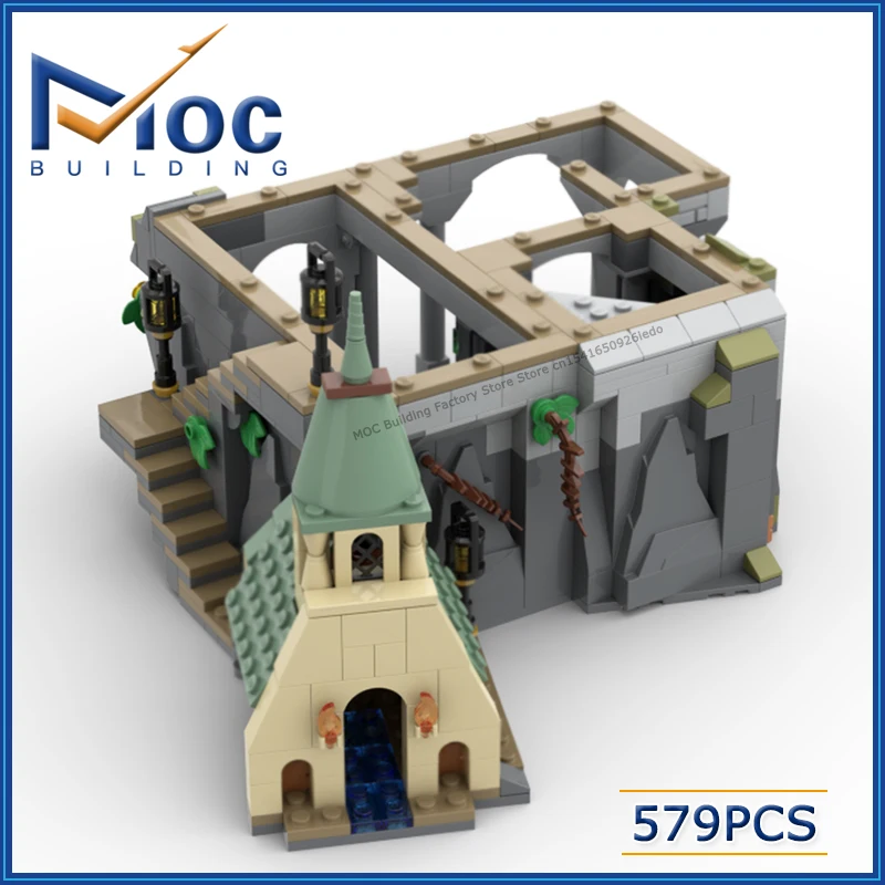 MOC-Modular Cena Modelo Blocos De Construção, Extensão Boathouse, DIY Montar Tijolos, Série De Filmes Clássicos, Brinquedos Criativos De Natal, Presentes