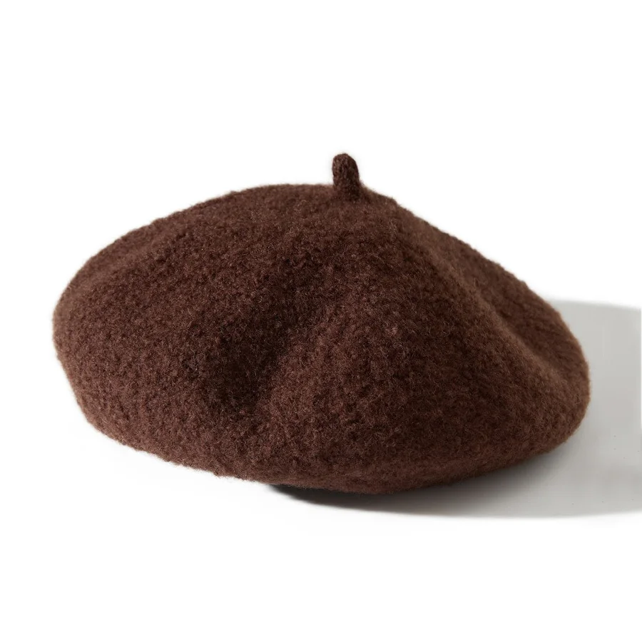 Women's Fleeced Wool Berets Hat Warm Winter Caps 2026 Cozy Knit Capsule Collection Fashionable Winter Accessory